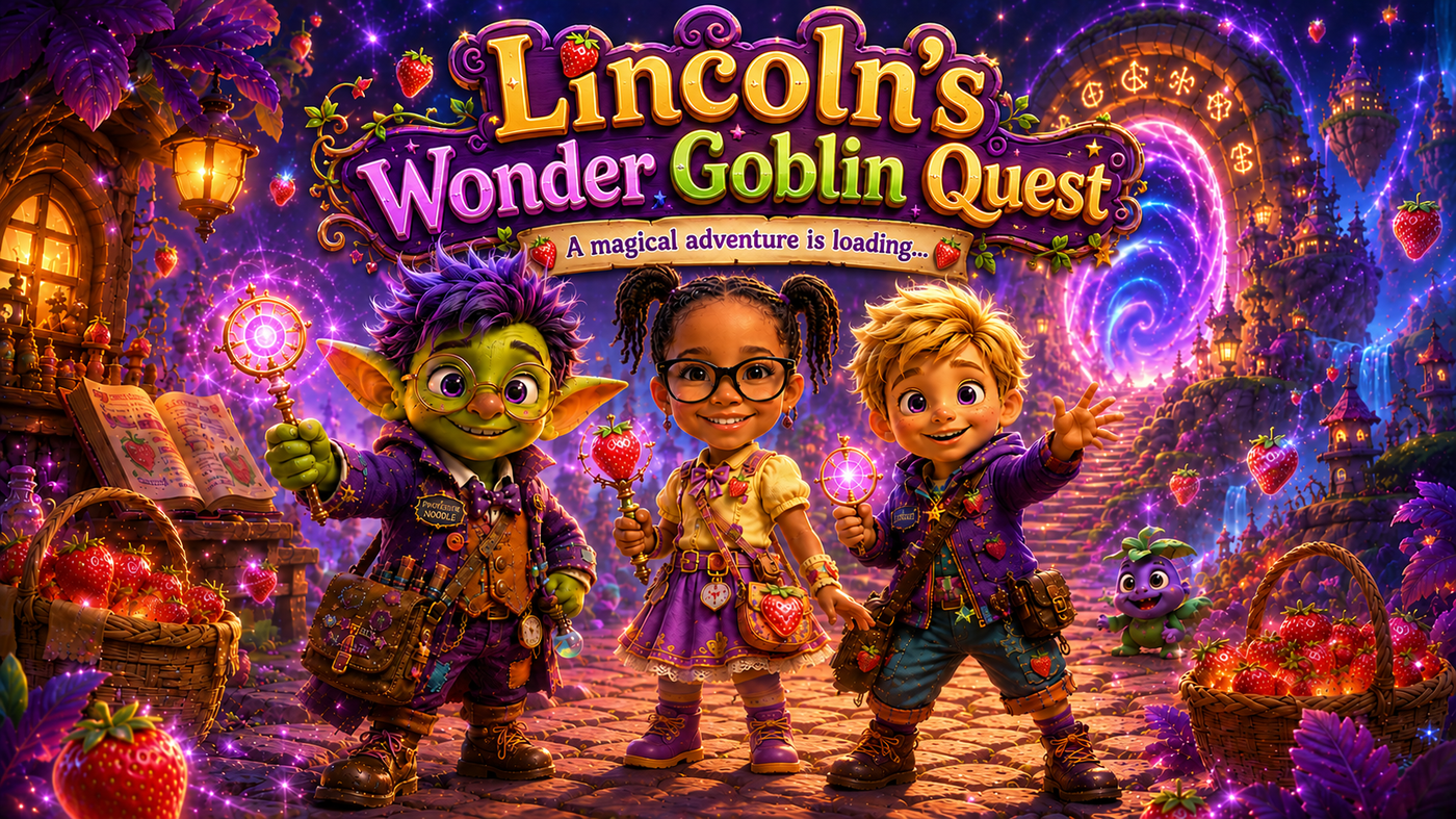 Lincoln's Wonder Goblin Quest tap to start screen